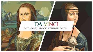 Coloring by numbers (Happy color). Leonardo Da Vinci screenshot 5