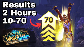 Insanely Fast 2 Hour Leveling Experience | WOW Remix 10-70 Results