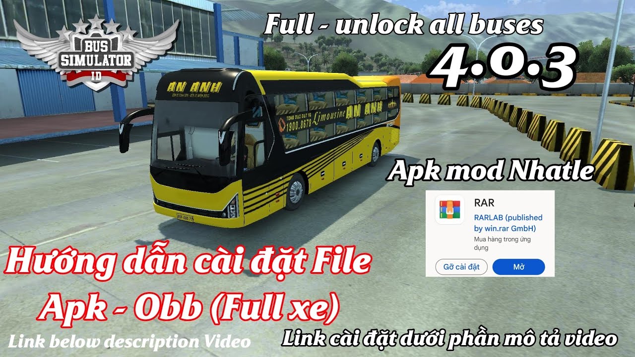 BUSSID Bus Simulator Indonesia Mod ApkObb 4.0.3 (FULL XE )Unlock All