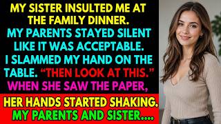 My Sister Fainted After Learning About My Job — Just Five Minutes Earlier, She Had Insulted Me…