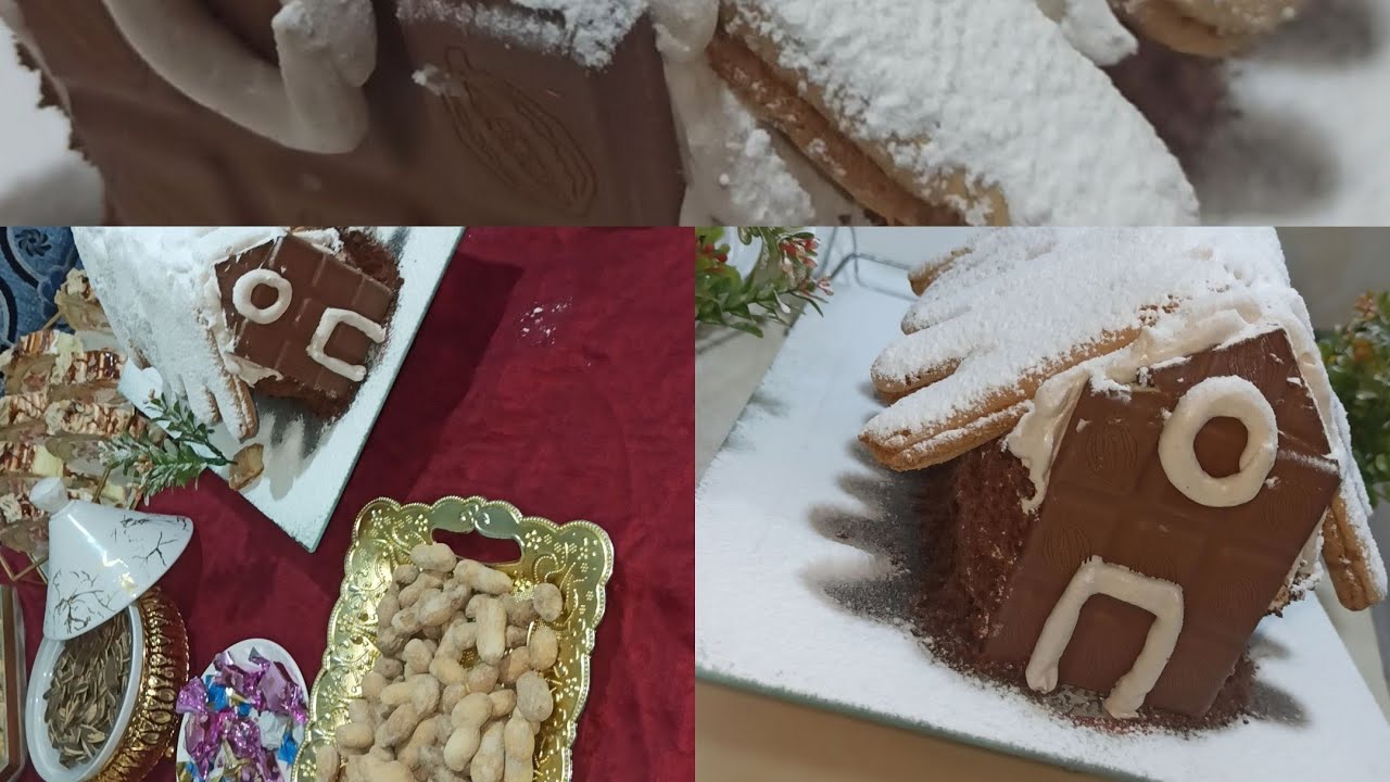 كيكة على شكل بيت 🏠🤍 و الاحتفال بلعطلة الشتوية .من تيسمسيلت