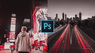RED and BLACK Color Grading Effect in Photoshop