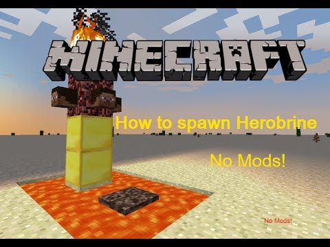 How To Spawn Herobrine 1.8  Doovi