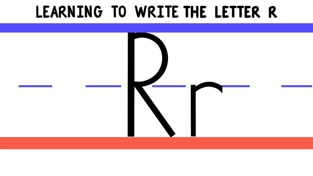 Write the Letter R - ABC Writing for Kids - Alphabet Handwriting by 7ABCtv