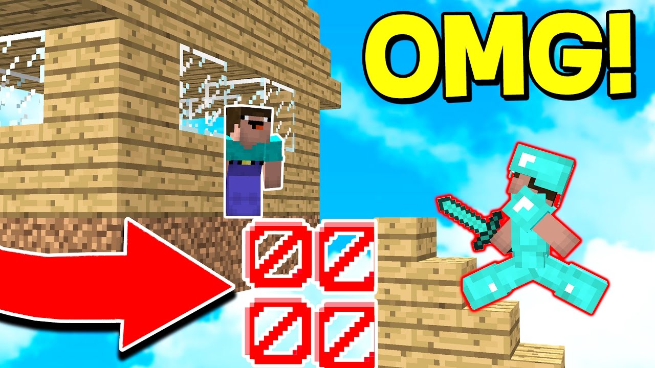 unspeakablegaming fortnite INVISIBLE MINECRAFT BLOCK TROLL! (Minecraft Trolling)