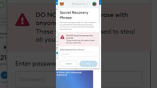 How To Recover Your Secret Recovery Phrase #shorts screenshot 4