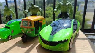 Angry 😡 Hulk vs Green Cars 🚗 @twisttoys