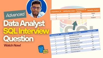 Can You Solve This SQL Interview Question | Data Analyst Interview Question [Try This]