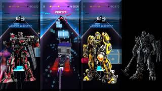 Sentinal VS Optimus VS Bumblebee VS Megatron | Music Racing GT: EDM & Car screenshot 5