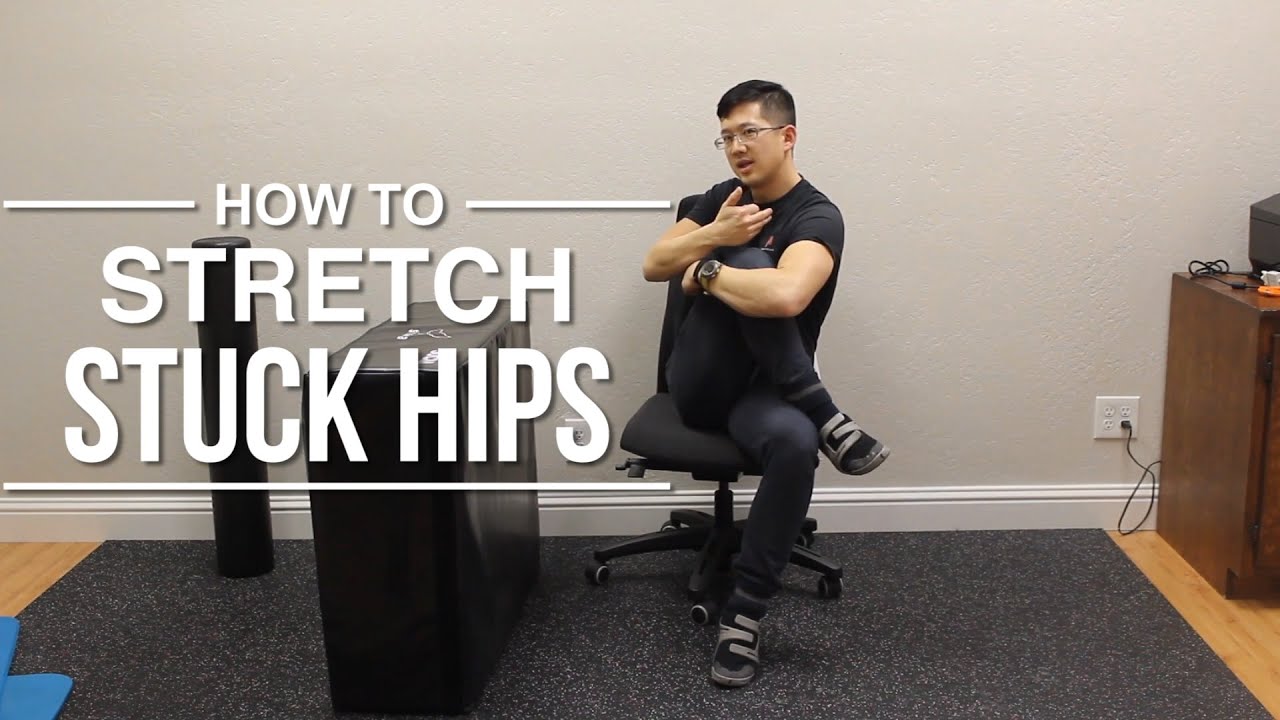 How to stretch if your hips are stuck in external rotation - YouTube
