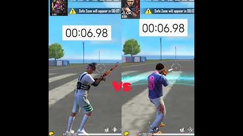 Alok vs D-bee Gun Firing Movement Speed Test | Alok vs Dbee Character Ability Test | #Shorts #FF