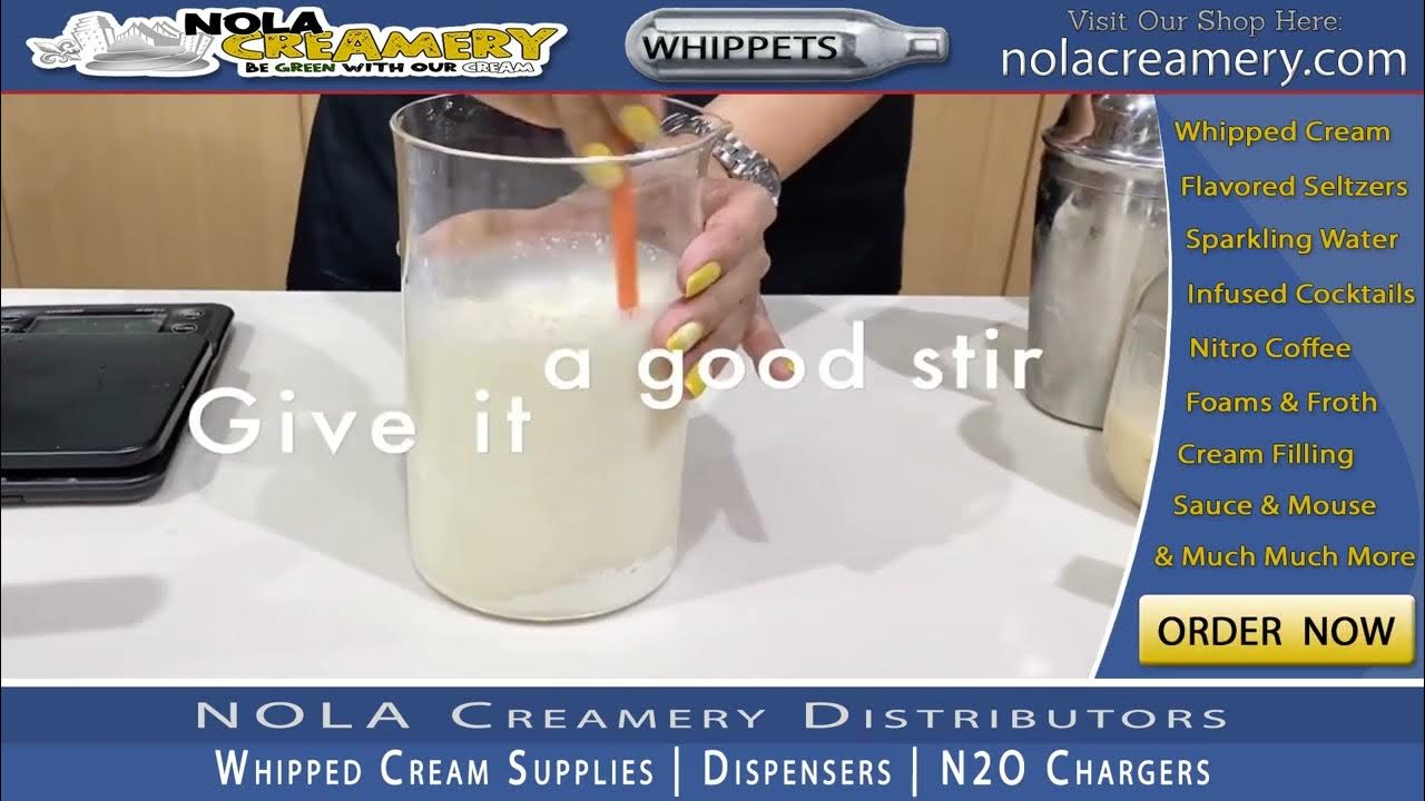 How To Make Whipped Cream In A Whipping Siphon With NOLA Creamery's