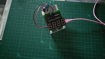 ７セグ４桁(AVRマイコン)+DHT11, esp8266モージュール