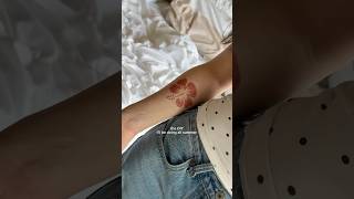 Glitter summer tattoo ✨🌺 #tutorial #DIY #art