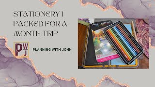Stationery I Packed for a Month Trip
