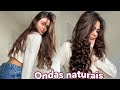 Cabelo ondulado naturalmente sem babyliss