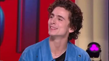 Timothée Chalamet Singing His Favorite Song on French TV
