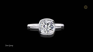 Cushion Cut Diamond Ring CAD | Jewelry Design Software | #IvevarLuxury #usa screenshot 2