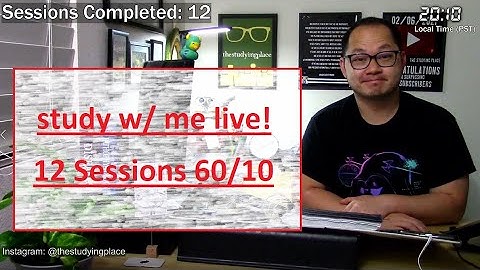 study with me live 12 sessions 60/10 pomodoro. USMLE Step 1 COMLEX Level 1