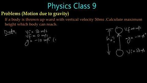 Motion due to gravity | Problem | Unit 2 | 9th Class Physics | Sindh Board Karachi