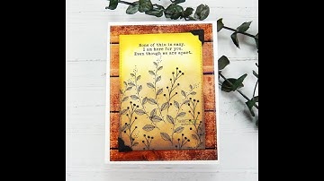 Unity Quick Tip: Vintage Style Card with Digi Stamps