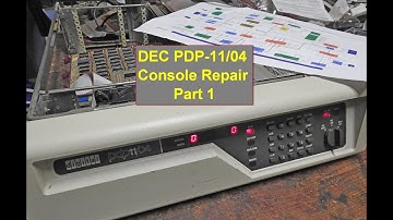 PDP 11 04 Console KY11 LB Test and Repair   Part 1