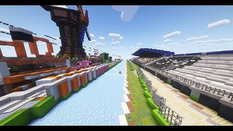 Formula one: Zandvoort rebuilt in minecraft