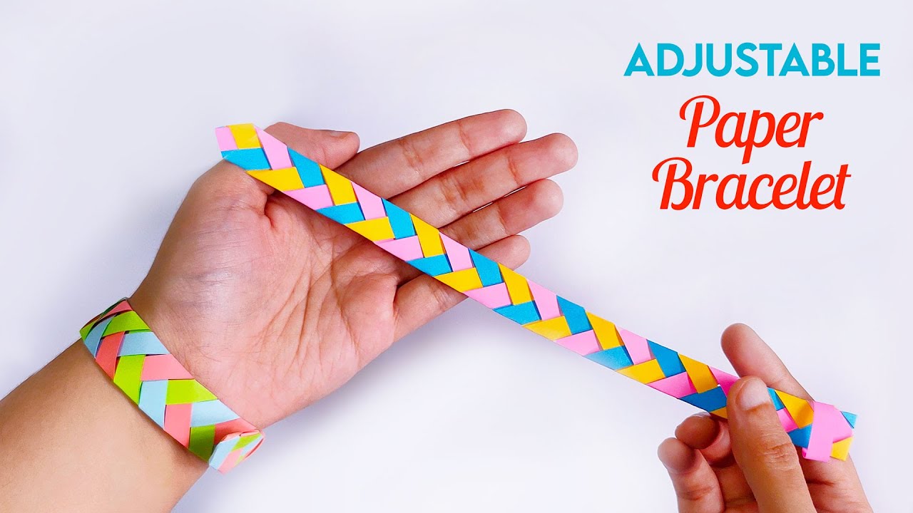 Easy Paper Bracelet Adjustable Friendship Band YouTube