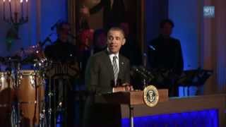 Obama Flubs Spelling of 'Respect' During Aretha Franklin Introduction