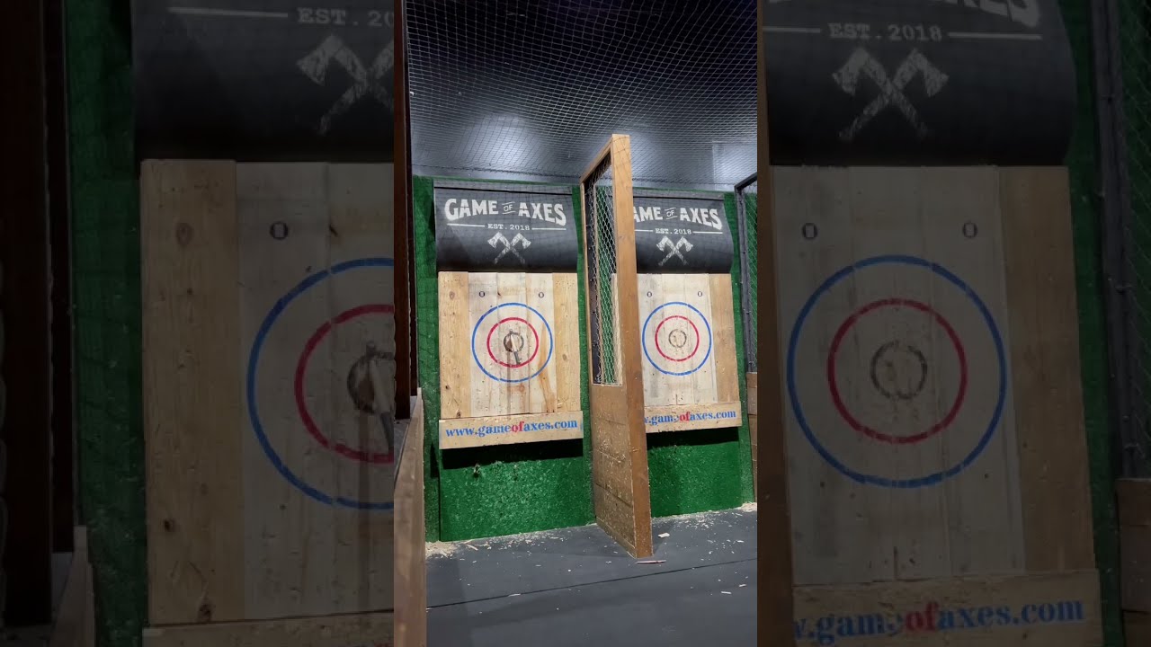 We Finally Tried Real Axe Throwing Gameofaxes7212 I Got The Hang Of It As You Can See 