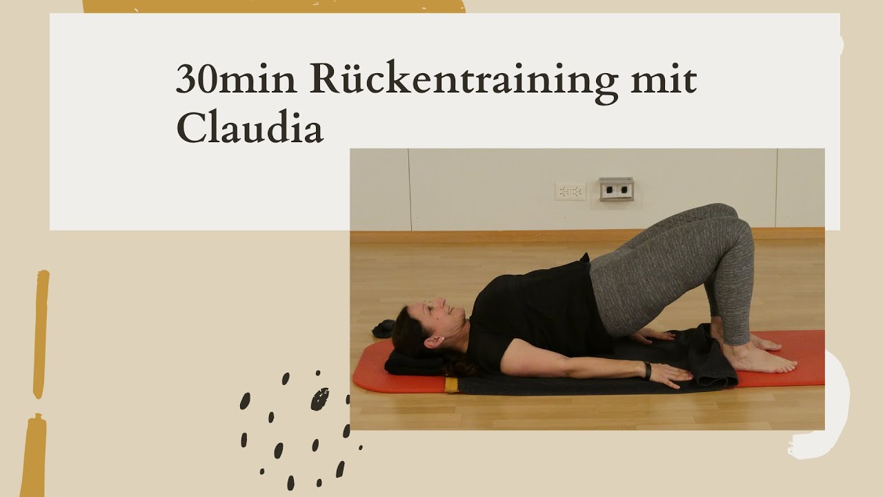 30min Rückentraining auf Trainingsmatte mit Claudia ...