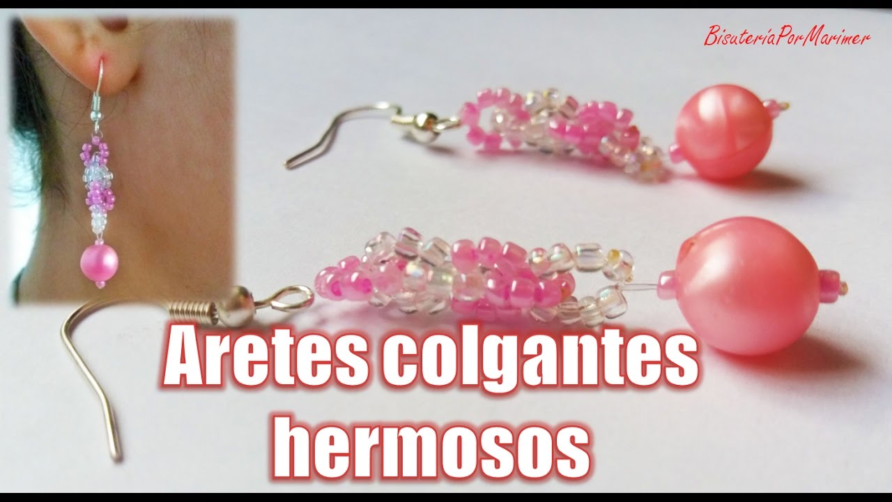 Aretes hermosos de y perla - Bisutería paso a paso) -