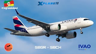 🔴Live | X-Plane 11 | AutoOrtho | ToLiss A320 Neo - LATAM | KOSP - Soundpack | SBGR ✈ SBCH | IVAO