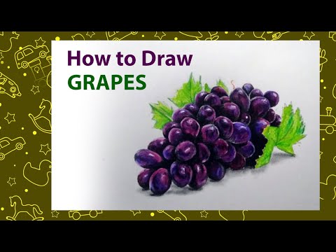 Vídeo: Como Desenhar Uvas