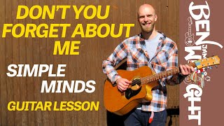 Don't You Forget About Me - Simple Minds - Guitar Lesson