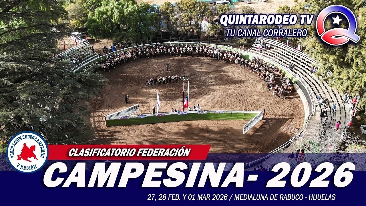 TERCERA SERIE LIBRE (R.) / CLASIFICATORIO FEDERACIÓN CAMPESINA - RABUCO 2026.