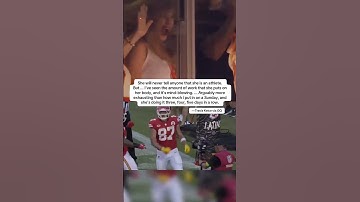 Thumbnail of Travis Kelce calls Taylor Swift an athlete 🔥 (via @alfonpracannes/TT, @flormosso_/TT, @NFL/TT)