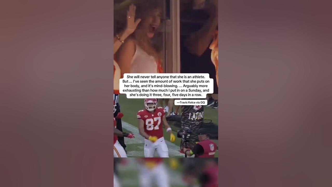 Travis Kelce calls Taylor Swift an athlete π₯ (via @alfonpracannes/TT, @flormosso_/TT, @NFL/TT) Travis Kelce calls Taylor Swift an athlete π₯ (via @alfonpracannes/TT, @flormosso_/TT, @NFL/TT)