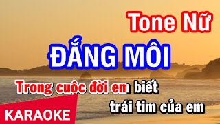 Karaoke Đắng Môi Tone Nữ | Nhan KTV