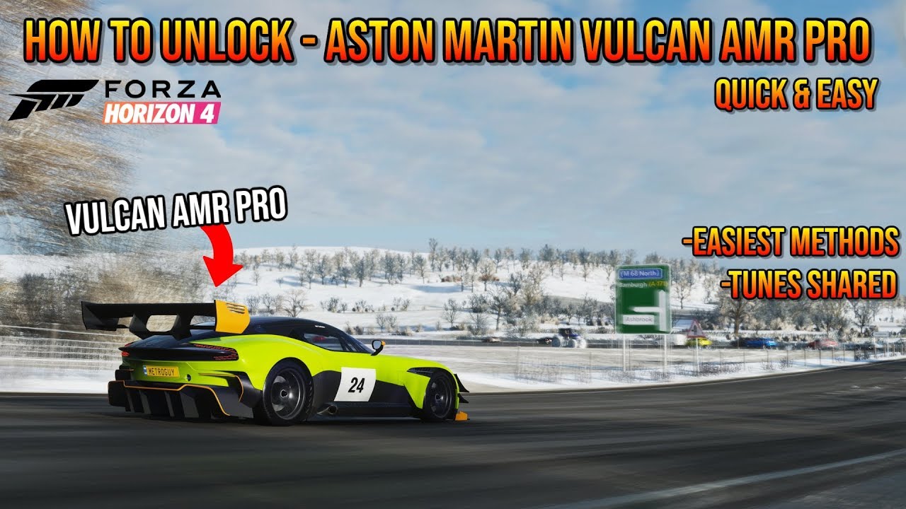 Forza Horizon 4 Aston Martin Vulcan Amr Pro 17 Top Speed Youtube
