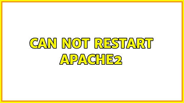Can not restart apache2