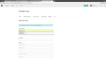 Less Annoying CRM   MailChimp integration