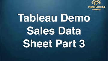 13 Tableau Demo Sales Data Sheet Part 3 | Full course below link | Online Training app below link