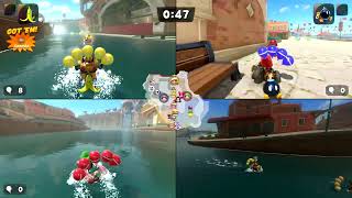 Nintendo Switch 2 Mario Kart World Family Fun With 3 Players Balloon Battle Gameplay