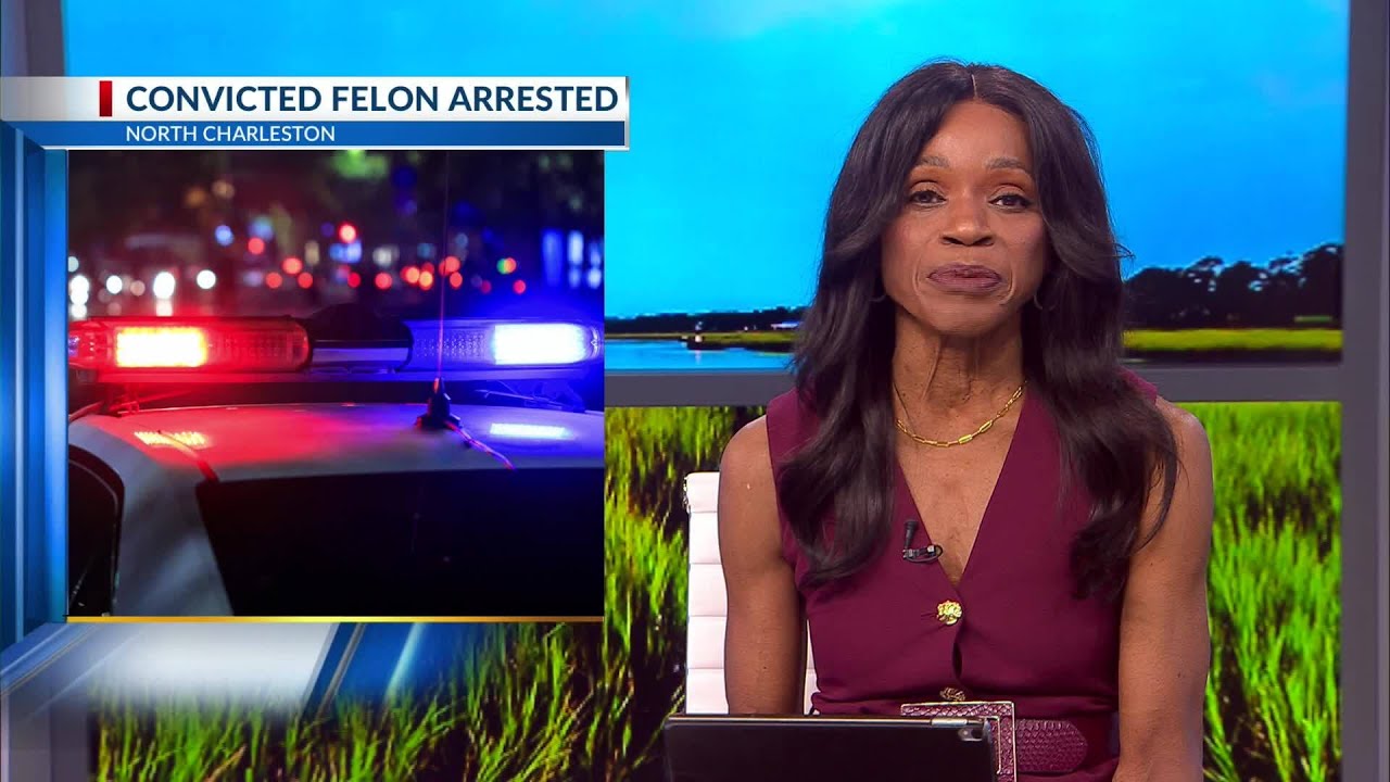 Convicted felon arrest in North Charleston