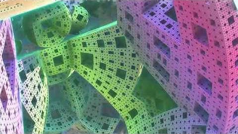 Rainbow Cube - mandelbulb 3D animation music video