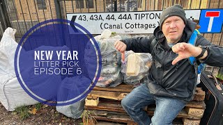 Litter Pick 6. New Year, Old Rubbish! Epic deep clean along Oldbury Canal. Sandwell, UK.