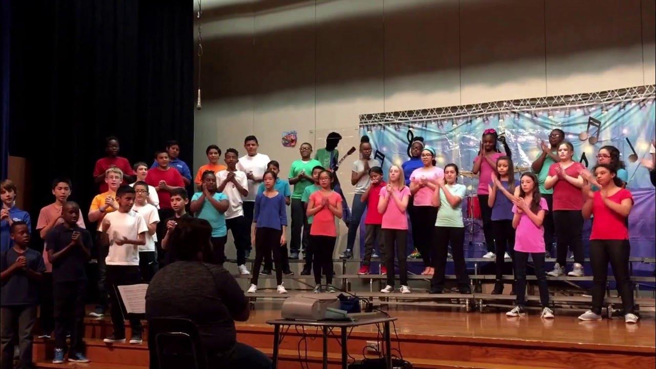 Bleyl Middle School 6th Grade Choir I Want to Hold Your Hand YouTube