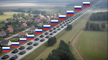 Russische colonne breekt door - en dan gebeurt DIT!