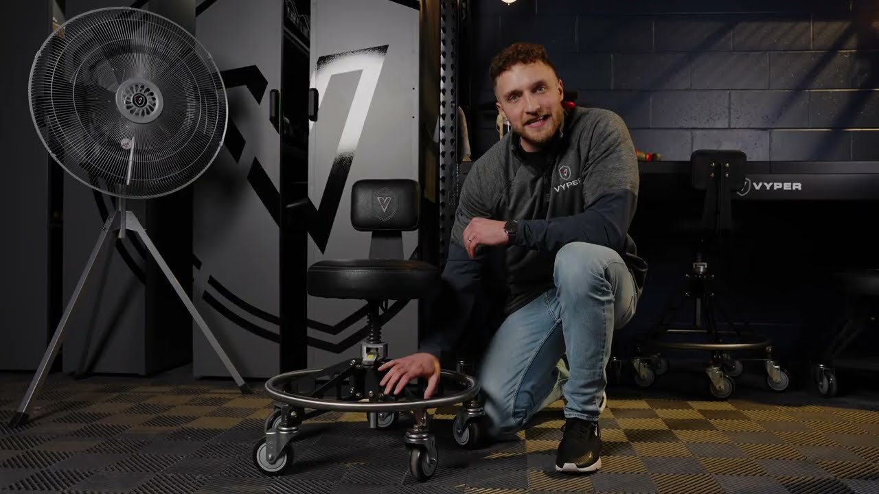 Best Garage Chair With Wheels | Robust Steel Max – Vyper Industrial